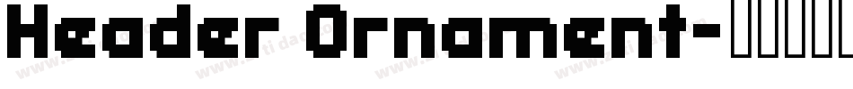 Header Ornament字体转换